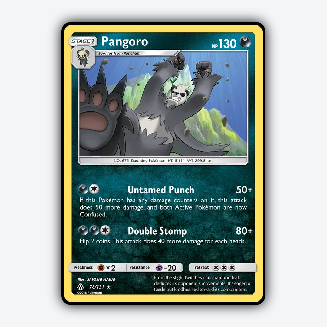 Pangoro 078/131 - Forbidden Light Set - Card Rug