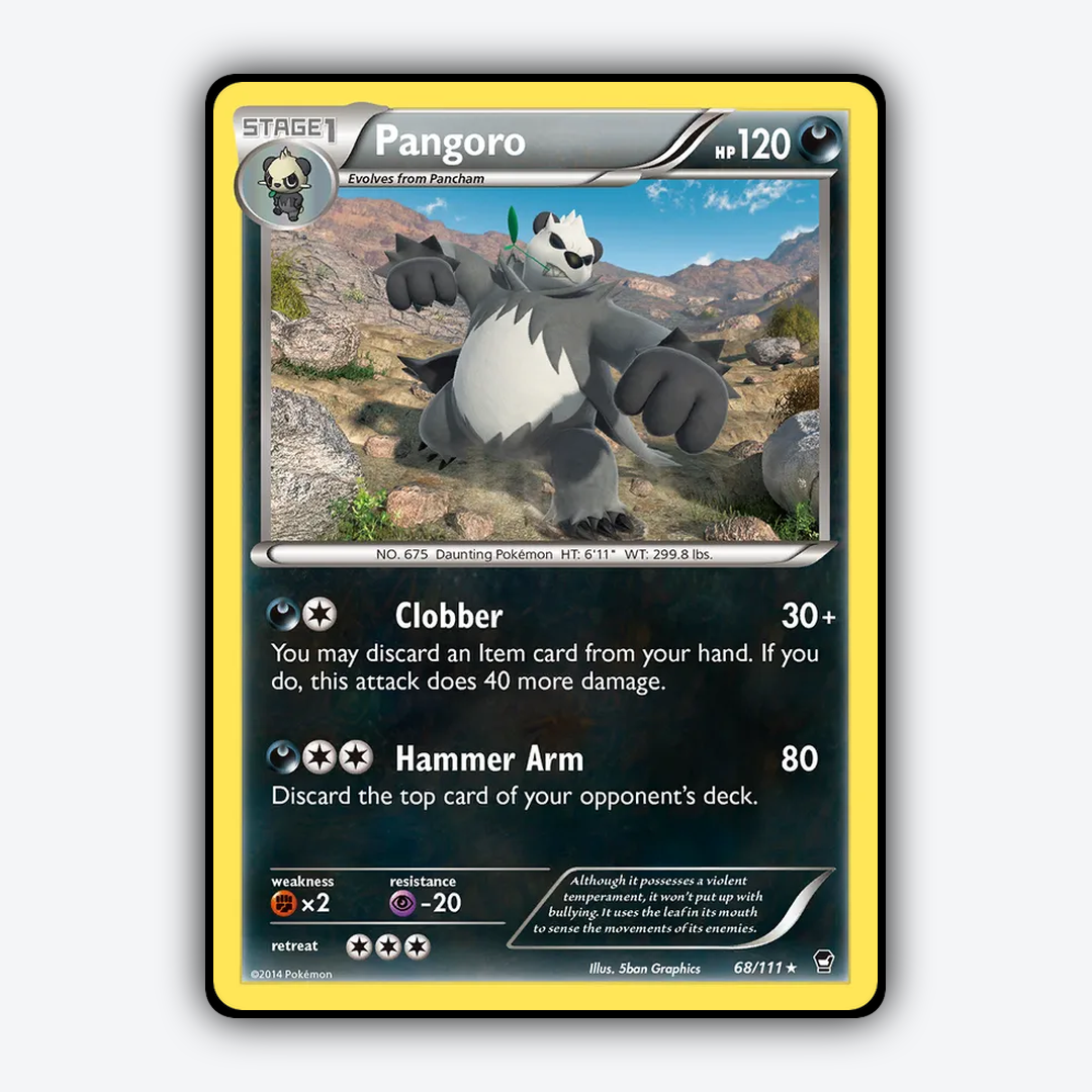 Pangoro 068/111 - Furious Fists Set - Card Rug