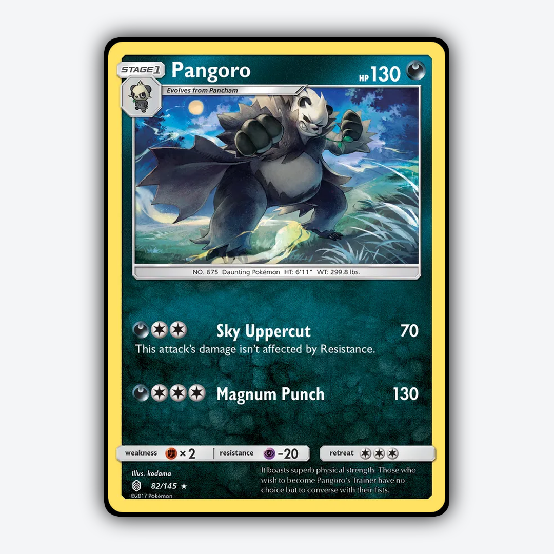 Pangoro 082/145 - Guardians Rising Set - Card Rug