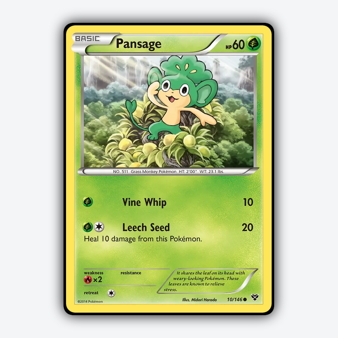 Pansage 010/146 - XY Set - Card Rug