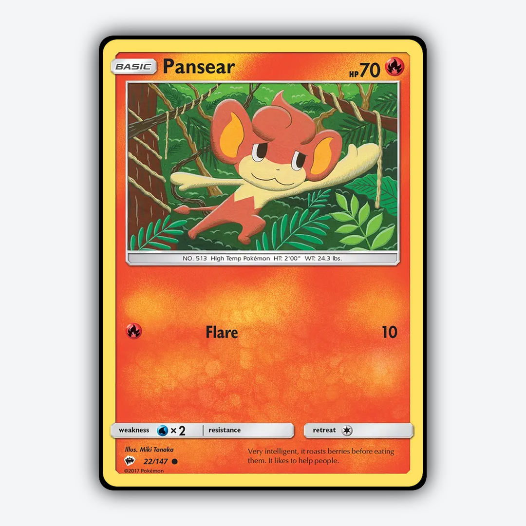 Pansear 022/147 - Burning Shadows Set - Card Rug