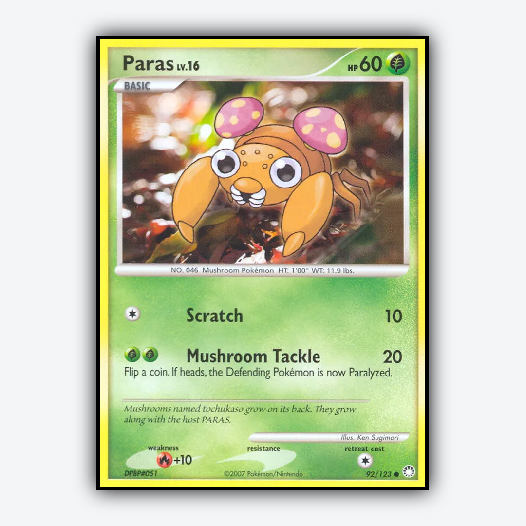 Paras 092/123 - Mysterious Treasures Set - Card Rug