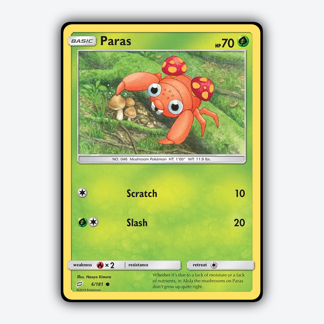 Paras 006/181 - Team Up Set - Card Rug