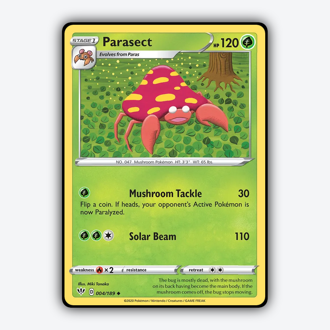 Parasect 004/189 - Darkness Ablaze Set - Card Rug