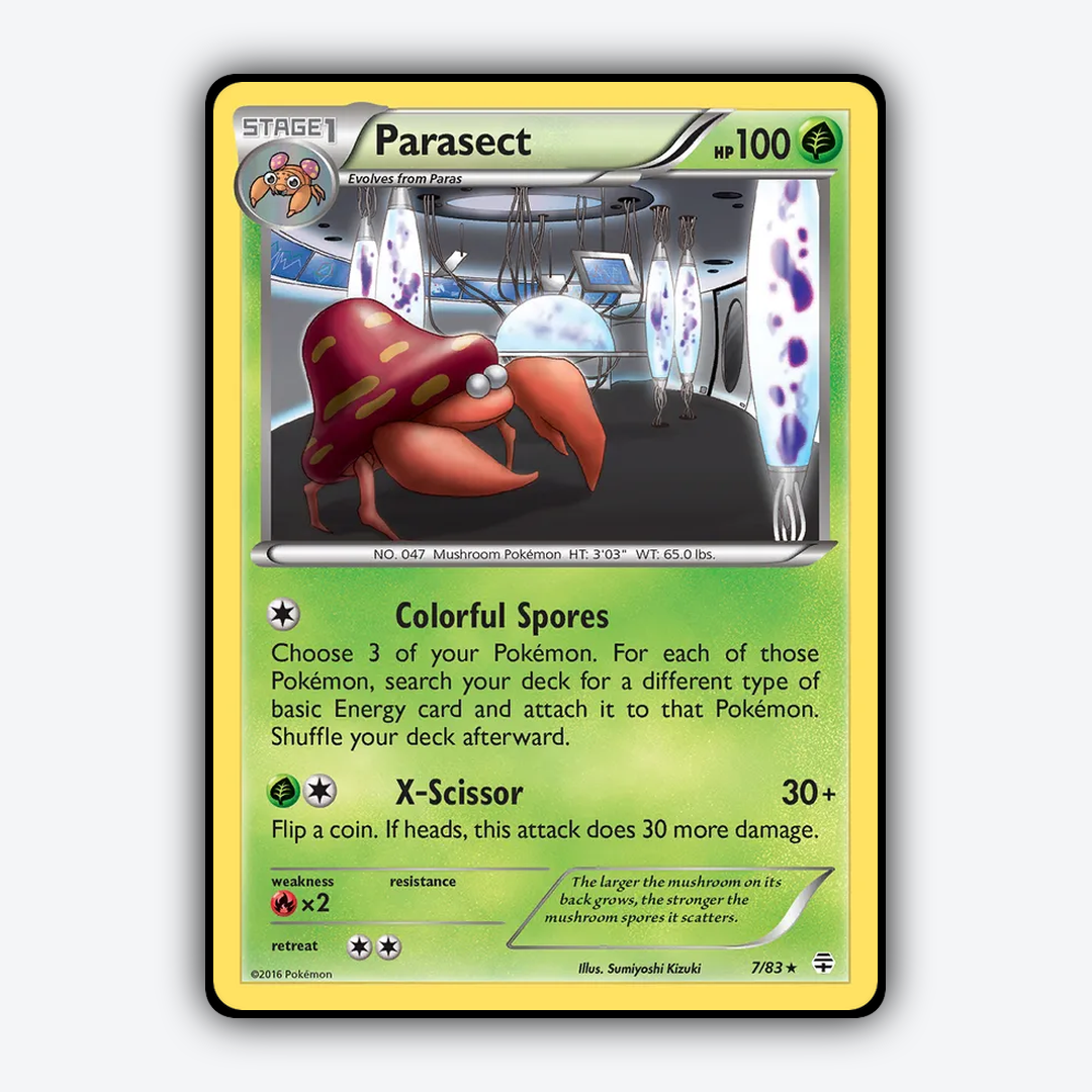 Parasect 007/83 - Generations Set - Card Rug