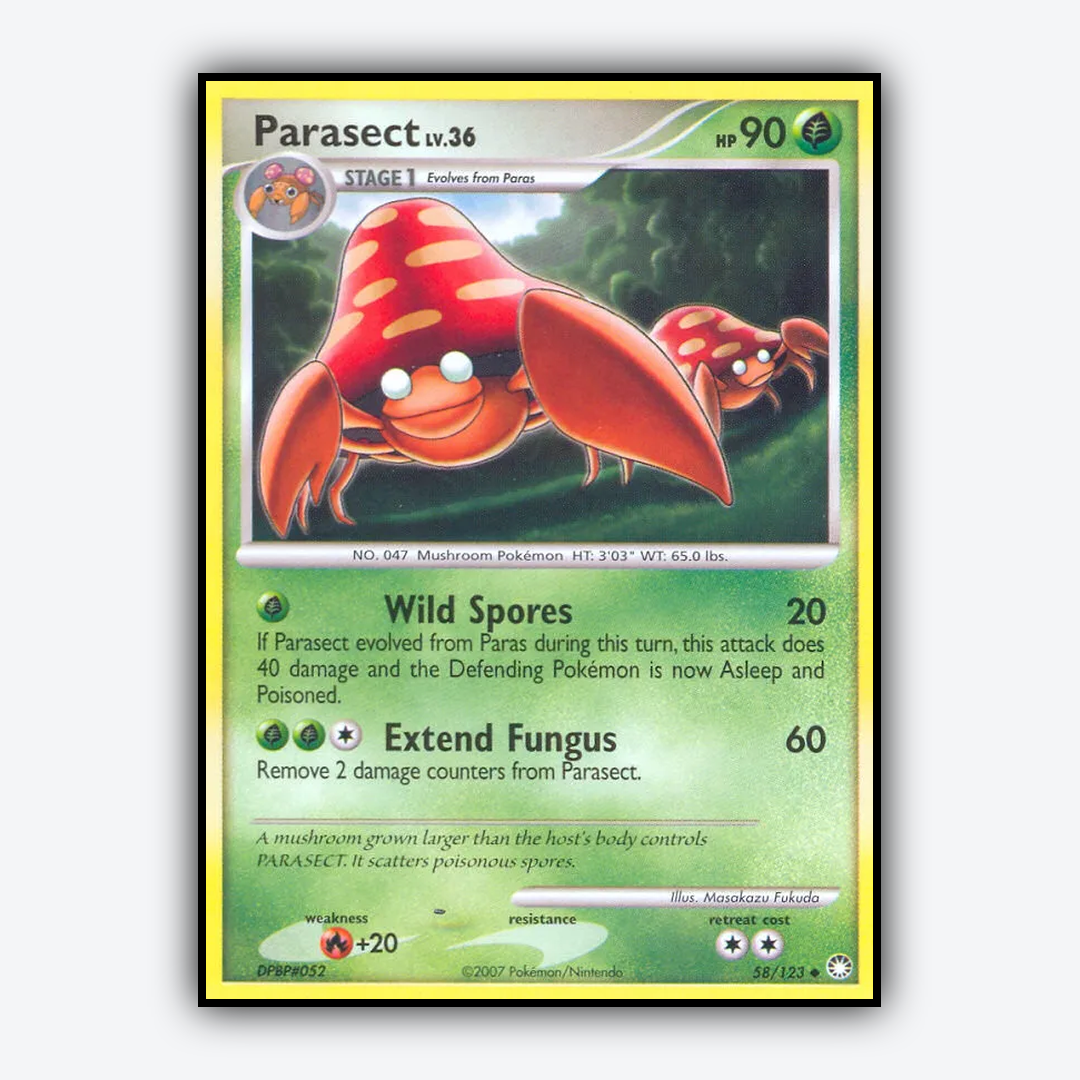 Parasect 058/123 - Mysterious Treasures Set - Card Rug