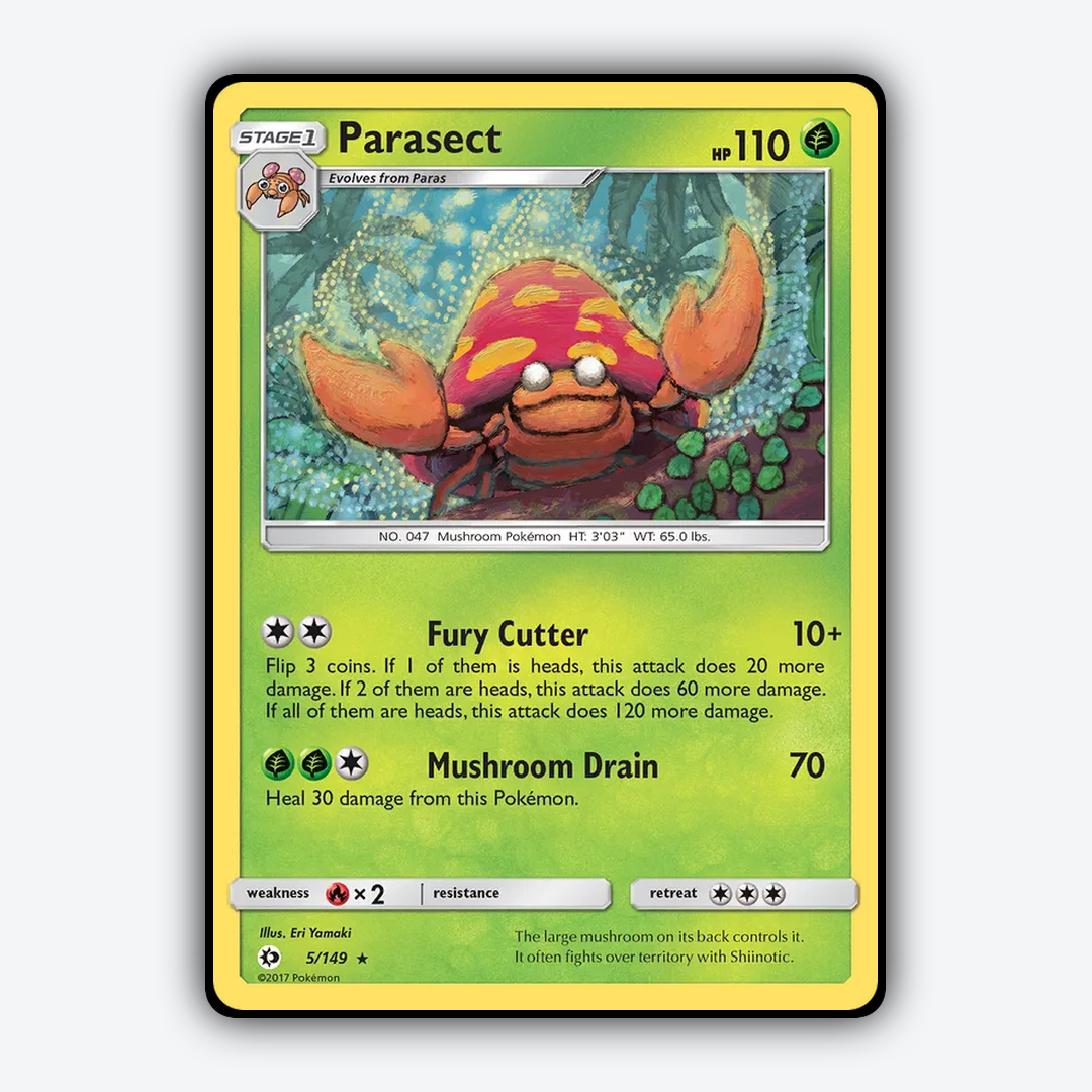 Parasect 005/149 - Sun & Moon Set - Card Rug