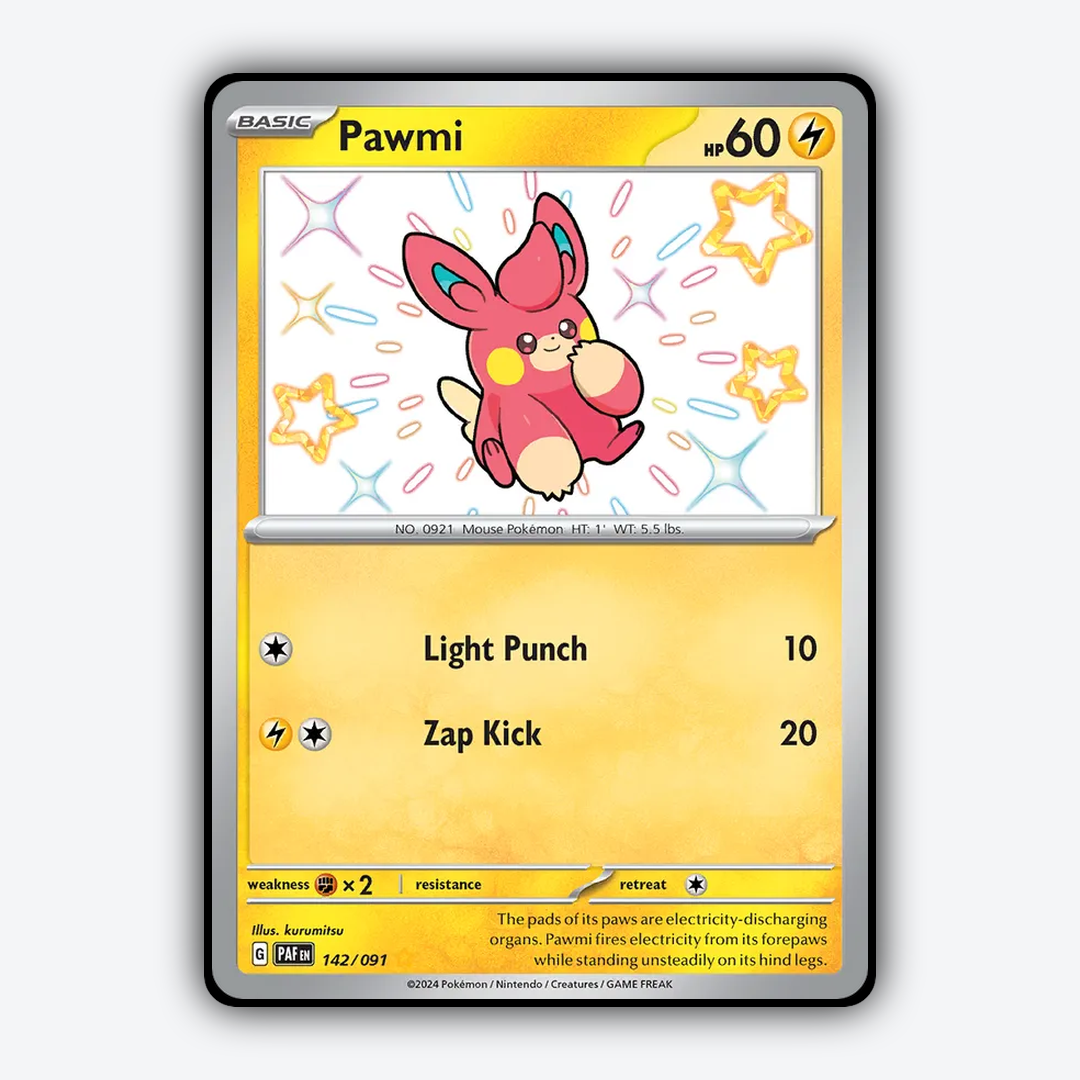 Pawmi #142 - Paldean Fates Set - Card Rug
