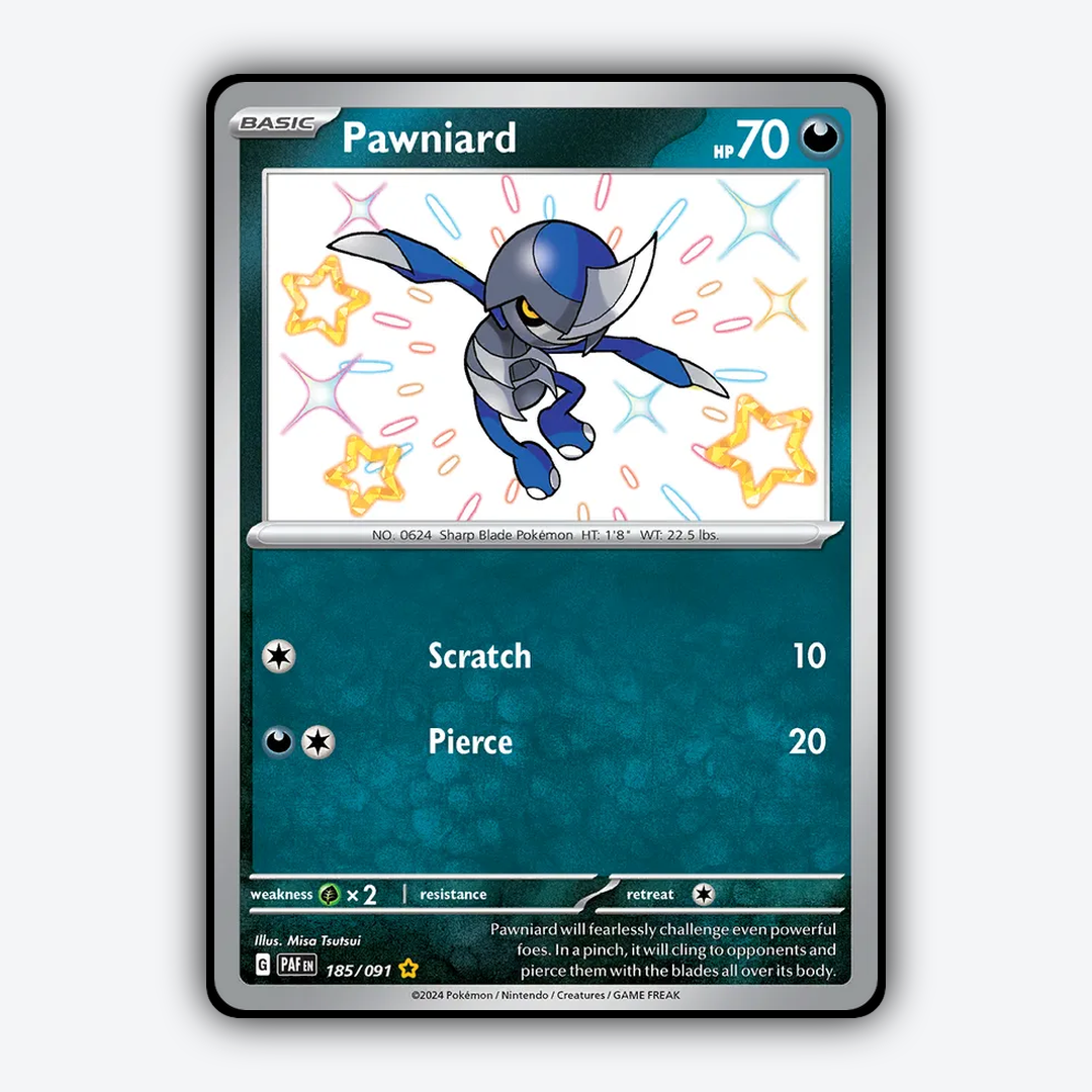 Pawniard #185 - Paldean Fates Set - Card Rug
