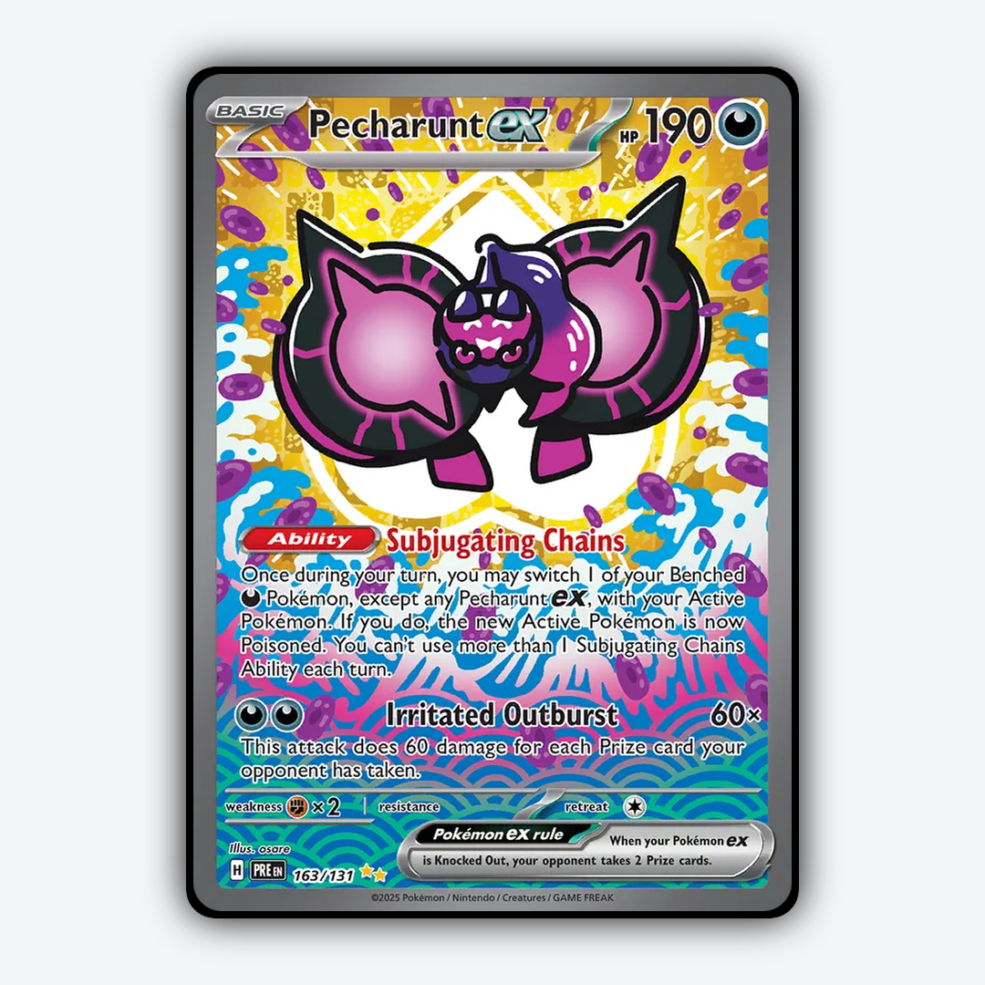 Pecharunt ex #163 - Prismatic Evolutions Set - Card Rug