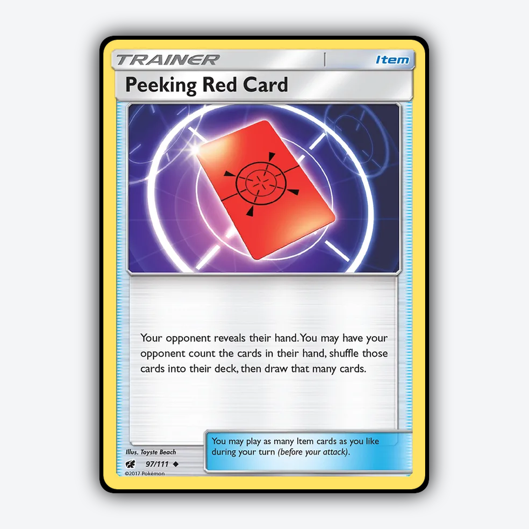 Peeking Red Card 097/111 - Crimson Invasion Set - Card Rug