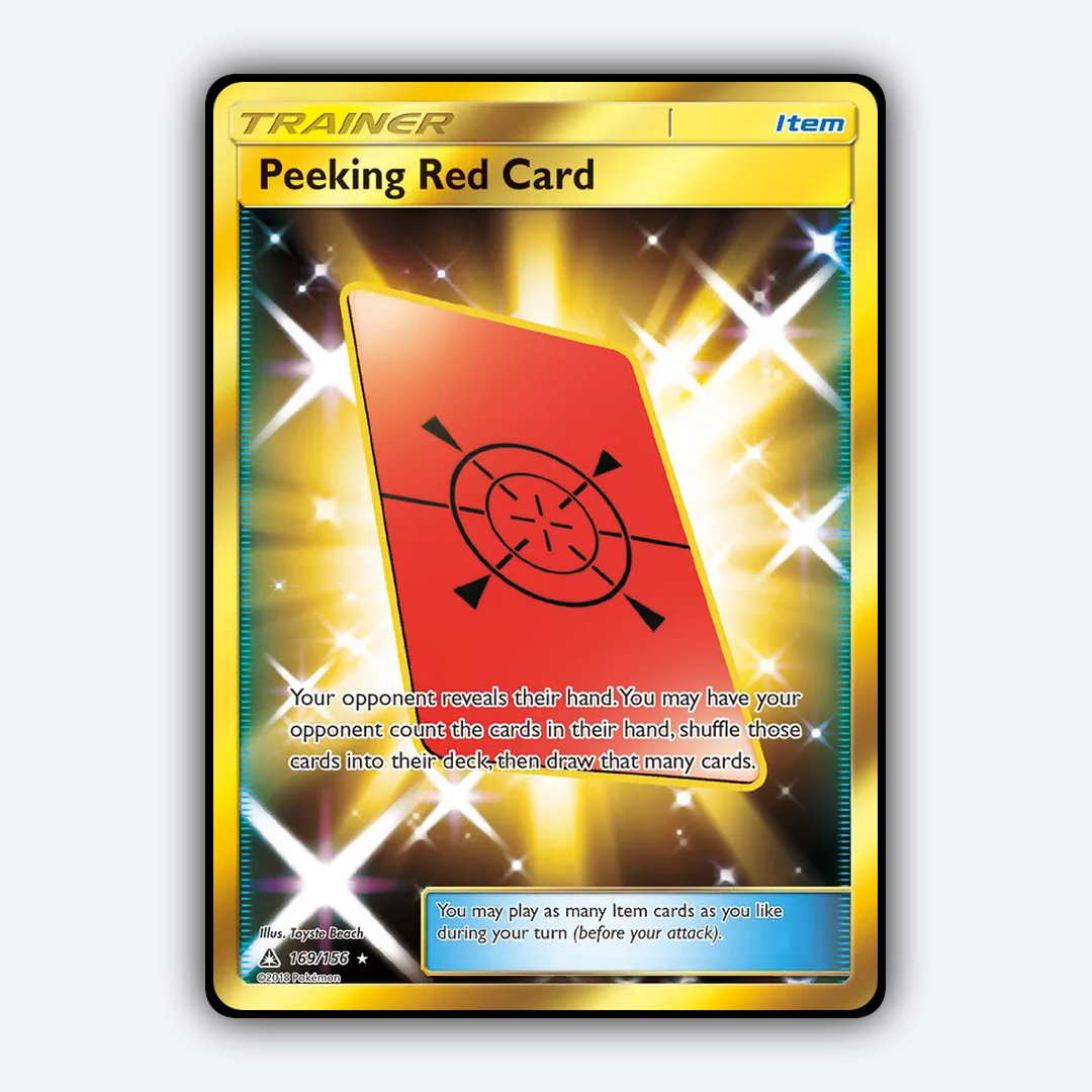Peeking Red Card 169/156 - Ultra Prism Set - Card Rug