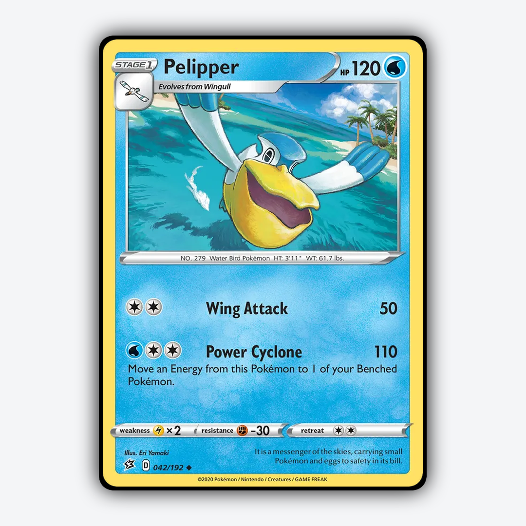 Pelipper 042/192 - Rebel Clash Set - Card Rug