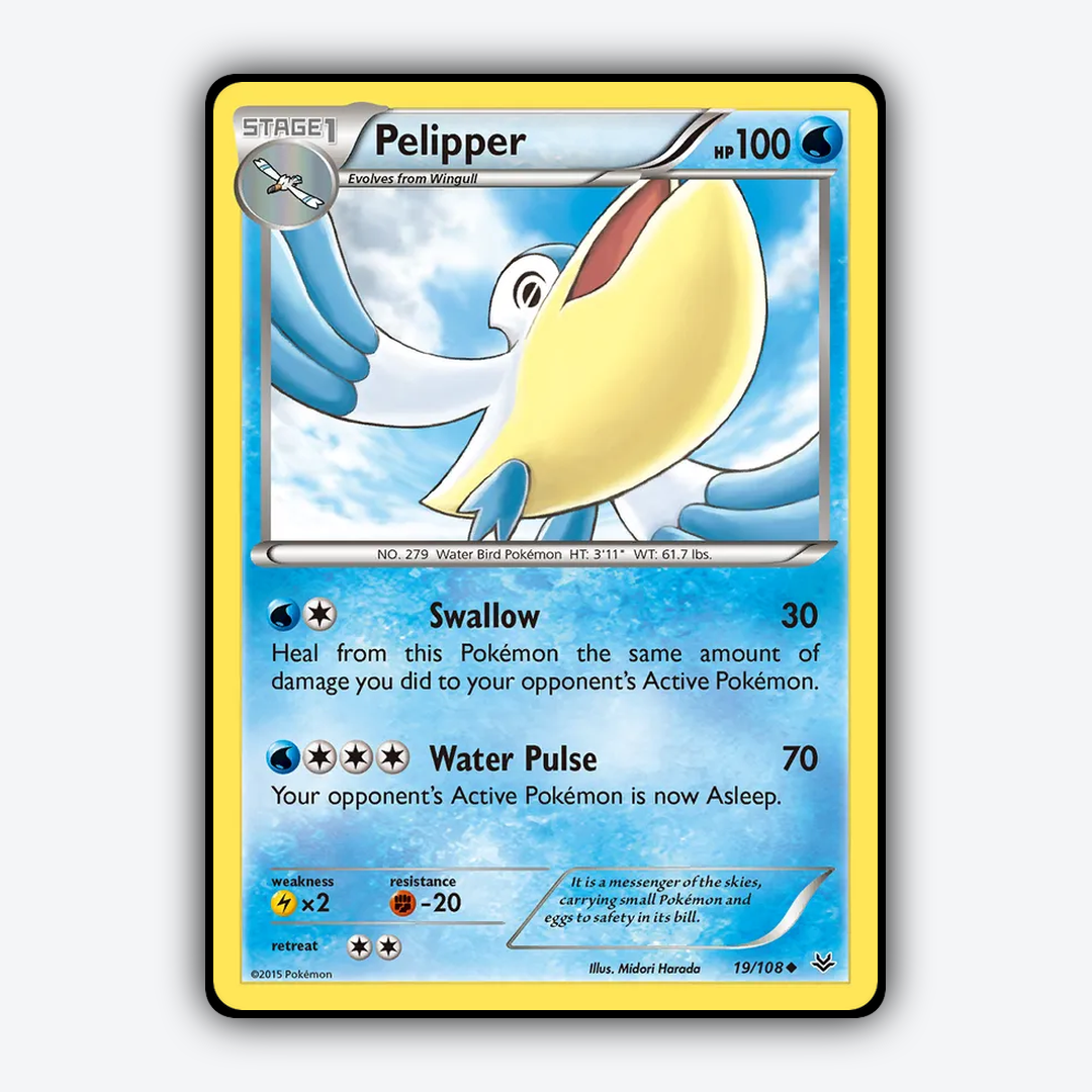 Pelipper 019/108 - Roaring Skies Set - Card Rug