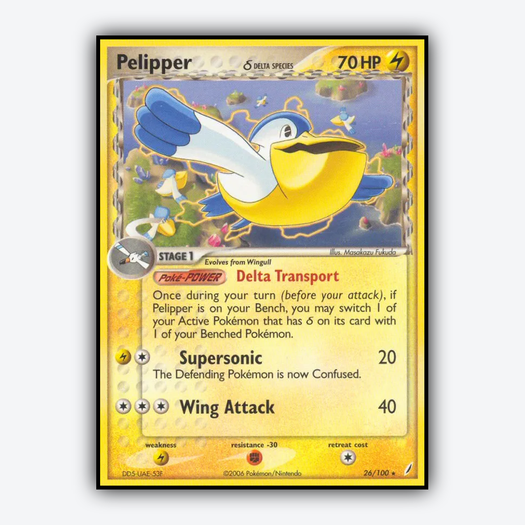 Pelipper δ 026/100 - Crystal Guardians Set - Card Rug