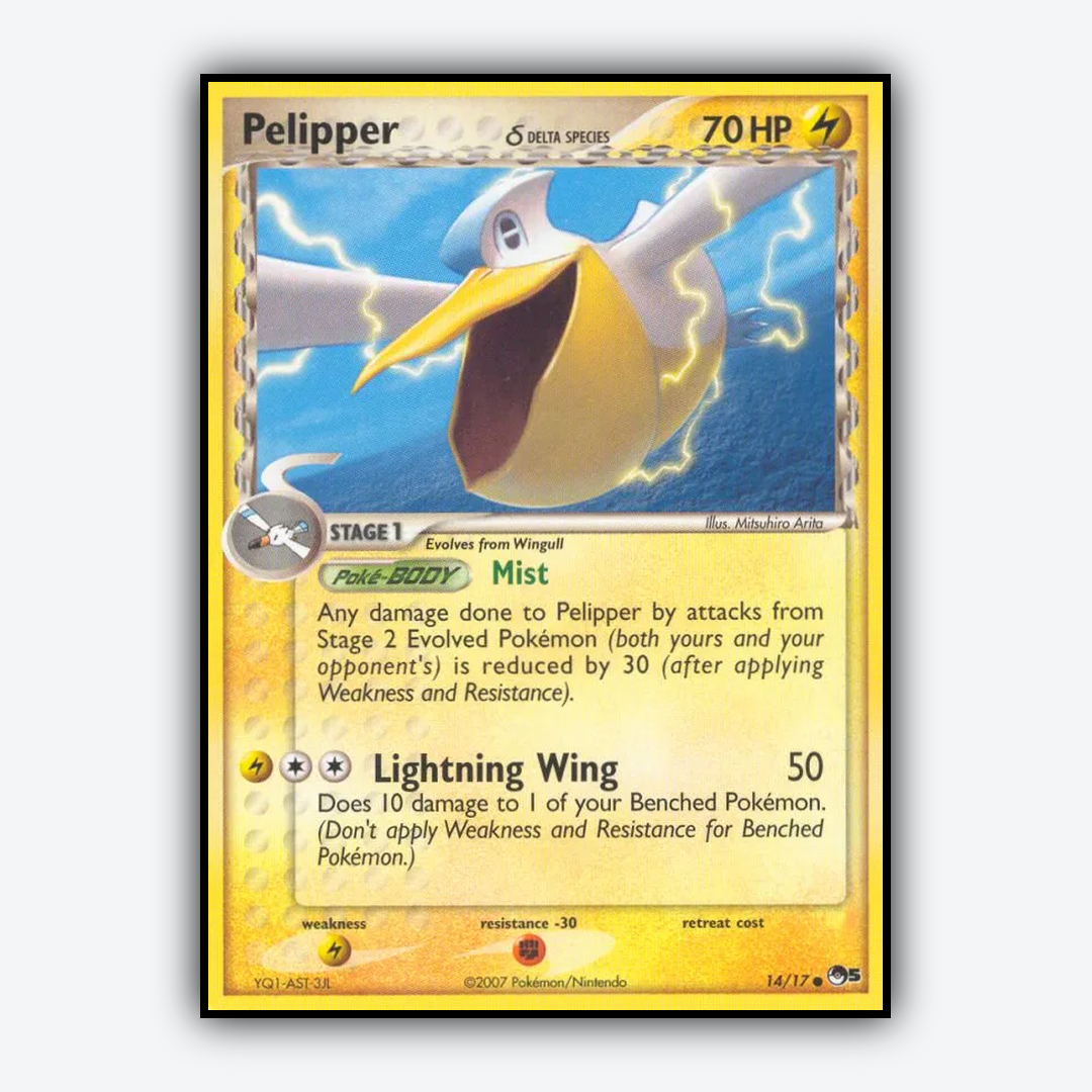 Pelipper δ 014/17 - POP Series 5 Set - Card Rug