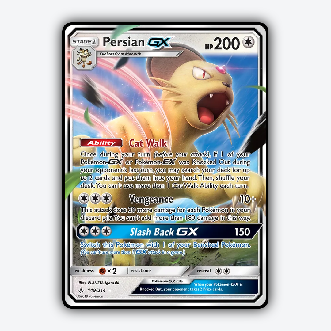 Persian-GX 149/214 - Unbroken Bonds Set - Card Rug