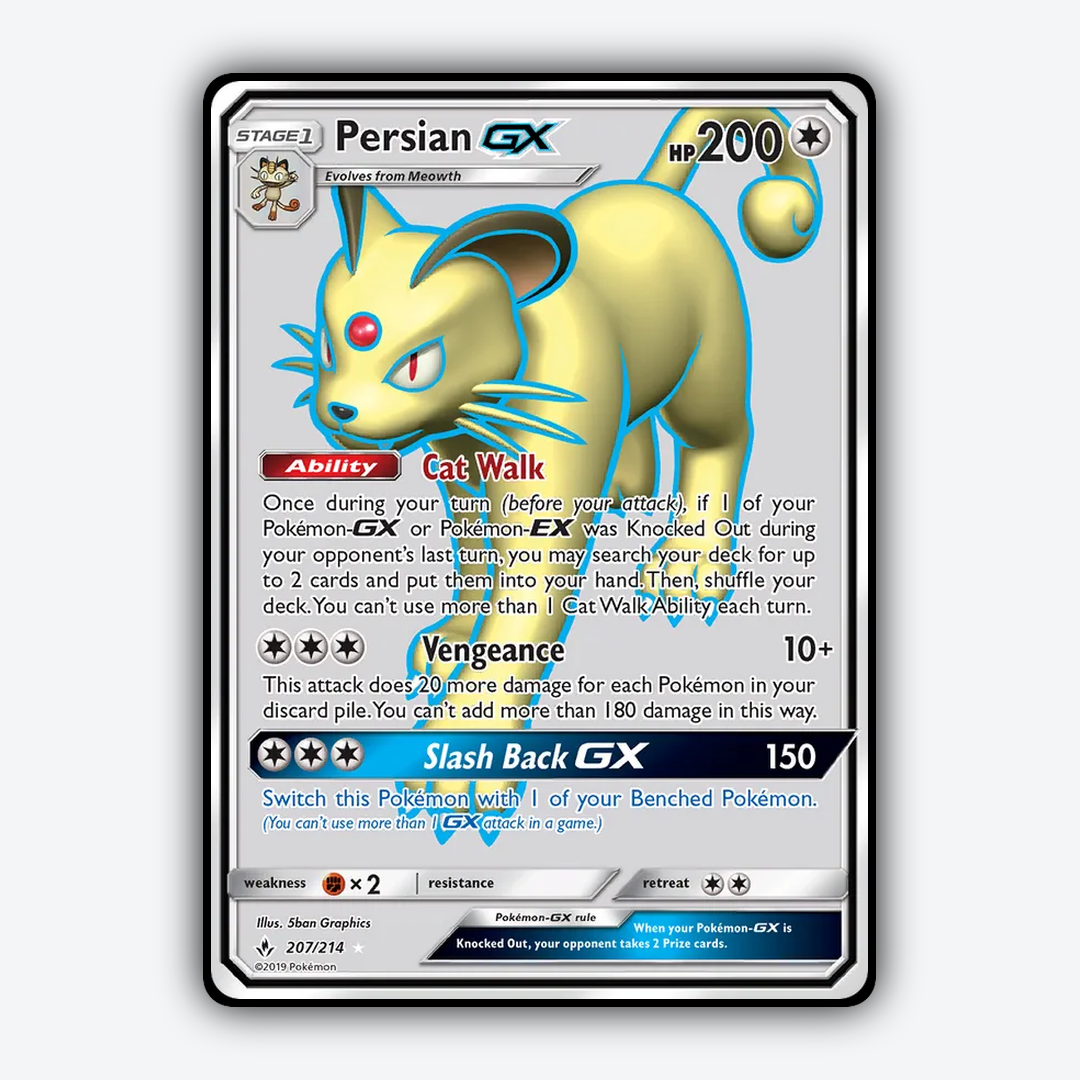 Persian-GX 207/214 - Unbroken Bonds Set - Card Rug