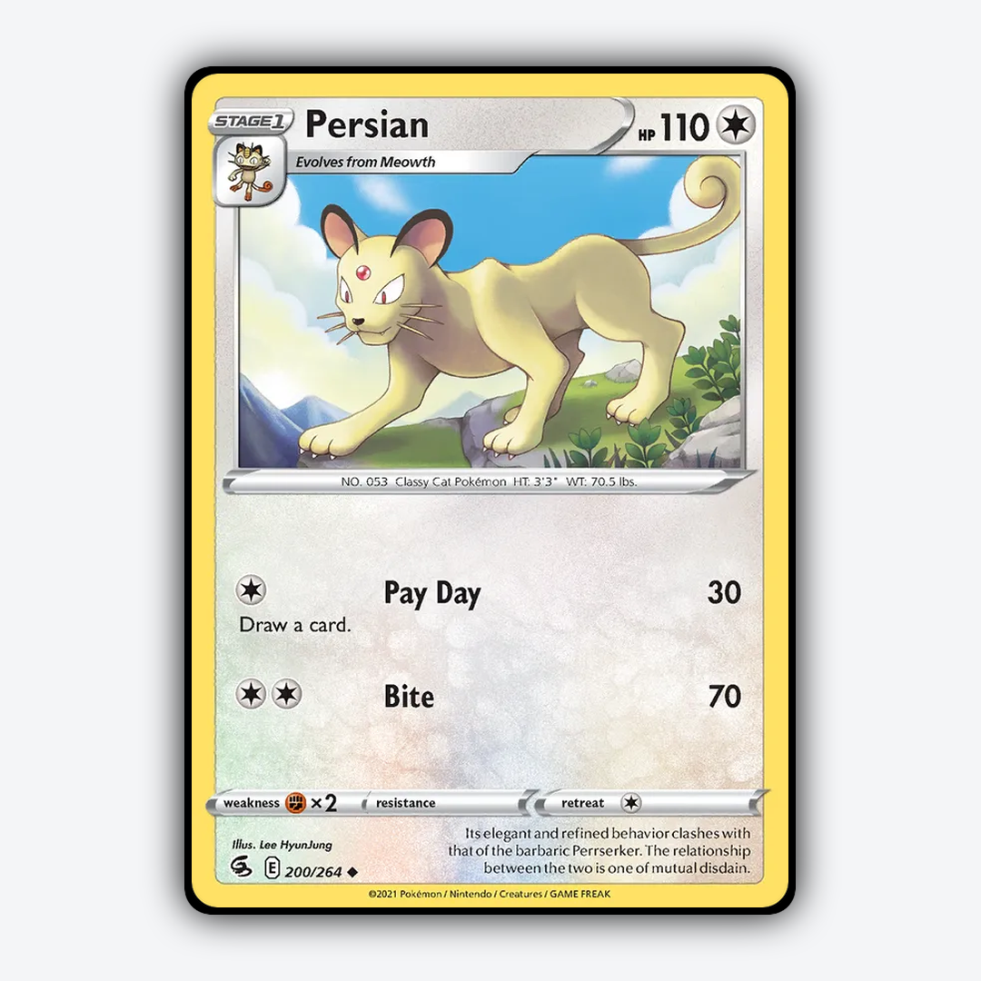 Persian 200/264 - Fusion Strike Set - Card Rug