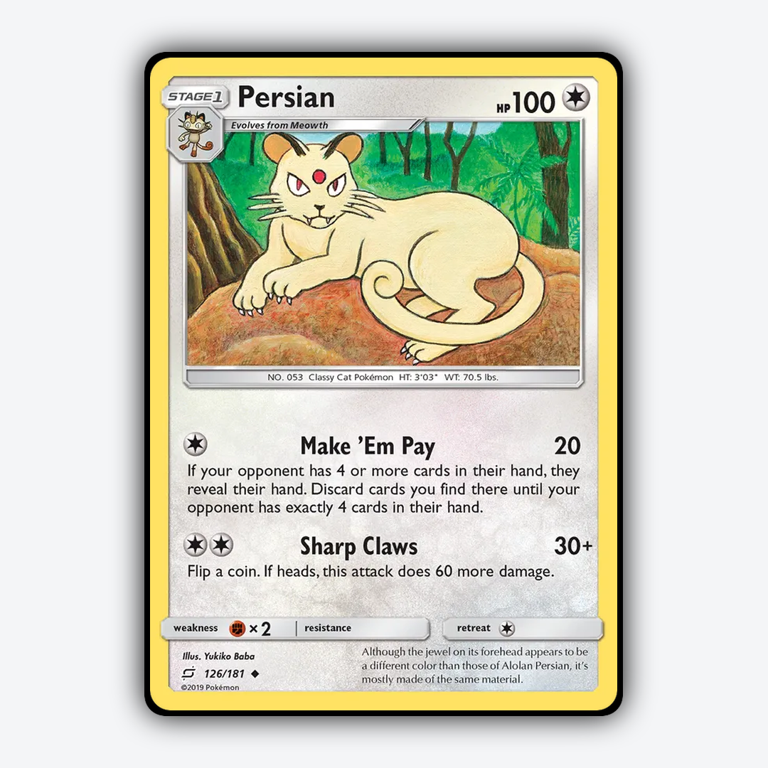 Persian 126/181 - Team Up Set - Card Rug