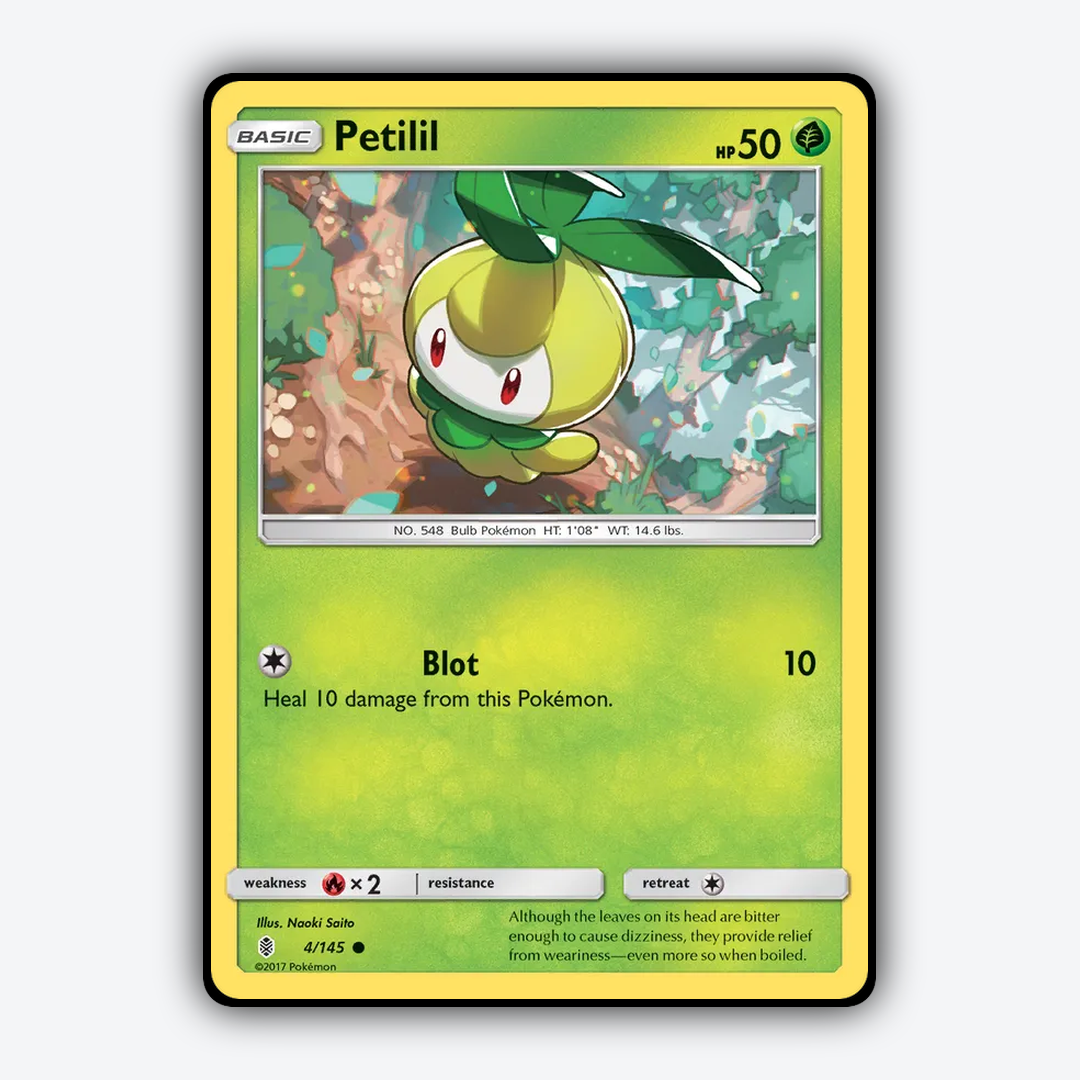 Petilil 004/145 - Guardians Rising Set - Card Rug