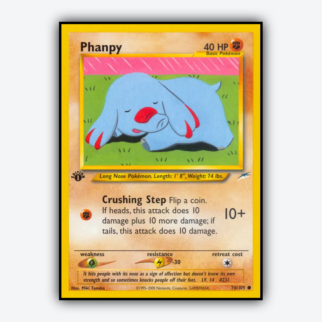 Phanpy 076/105 - Neo Destiny Set - Card Rug