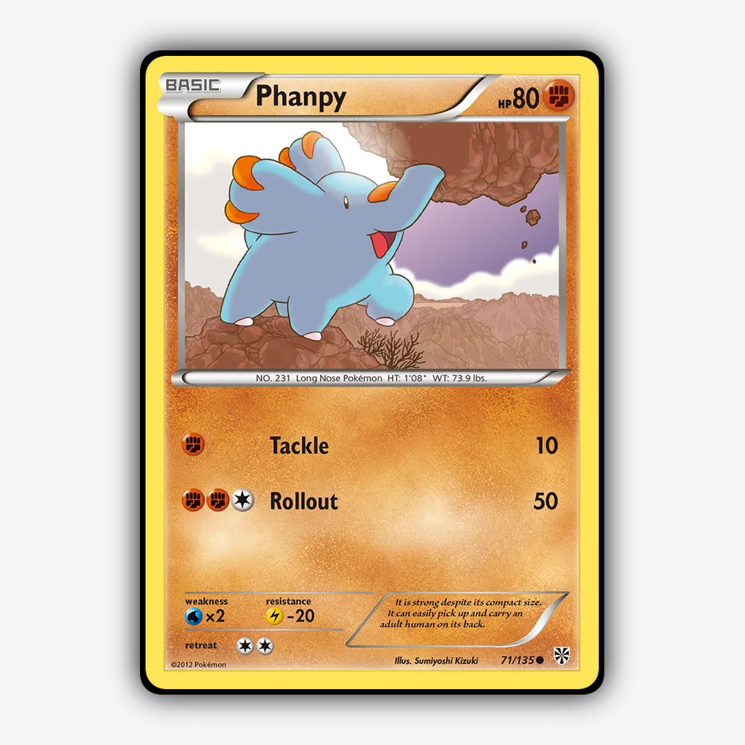 Phanpy 071/135 - Plasma Storm Set - Card Rug