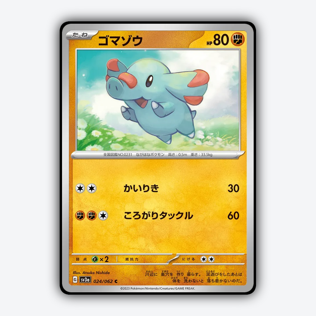 Phanpy 024/062 - Raging Surf Set - Card Rug (JP)
