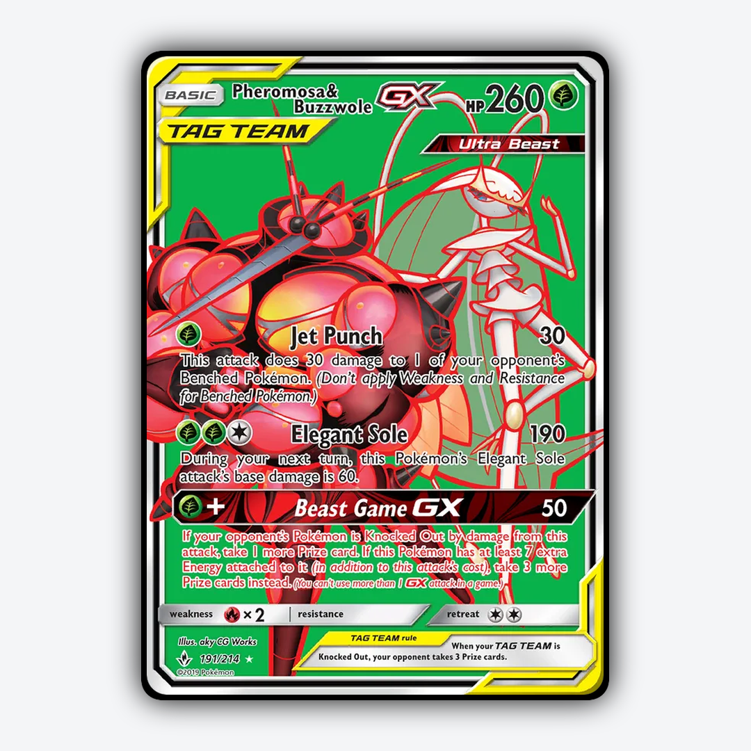 Pheromosa & Buzzwole-GX 191/214 - Unbroken Bonds Set - Card Rug