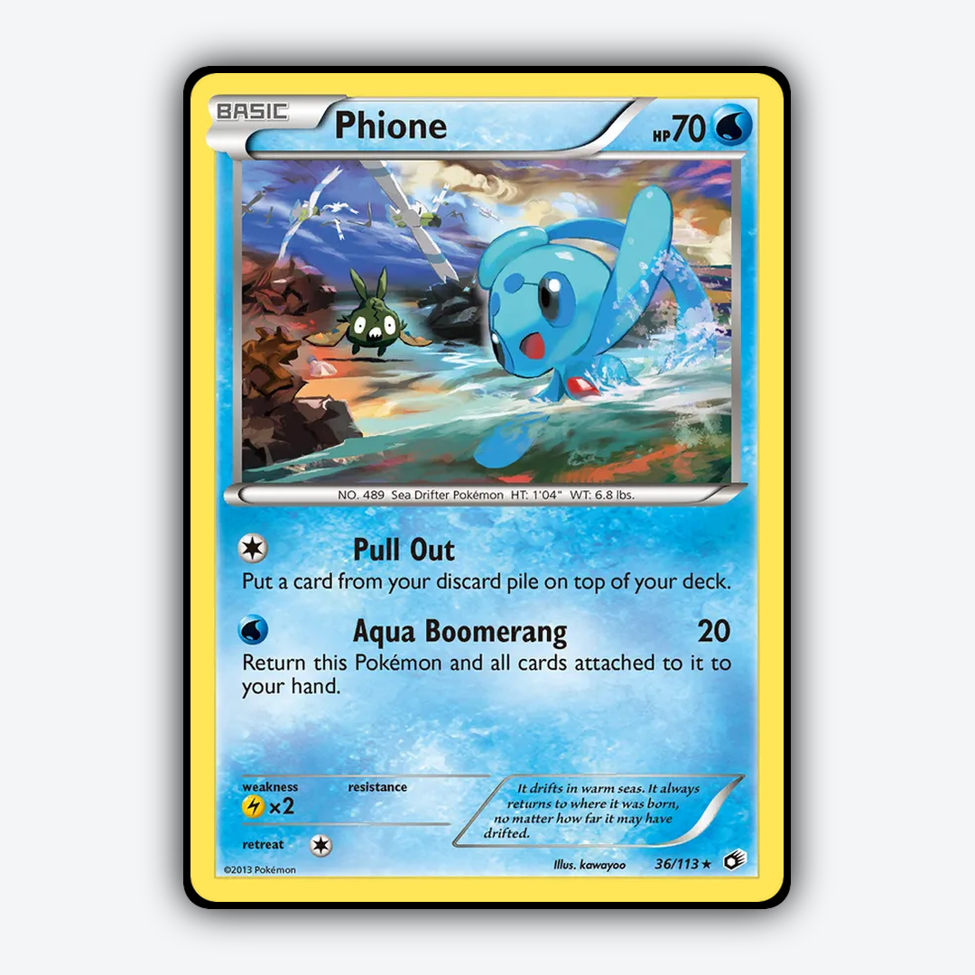 Phione 036/113 - Legendary Treasures Set - Card Rug