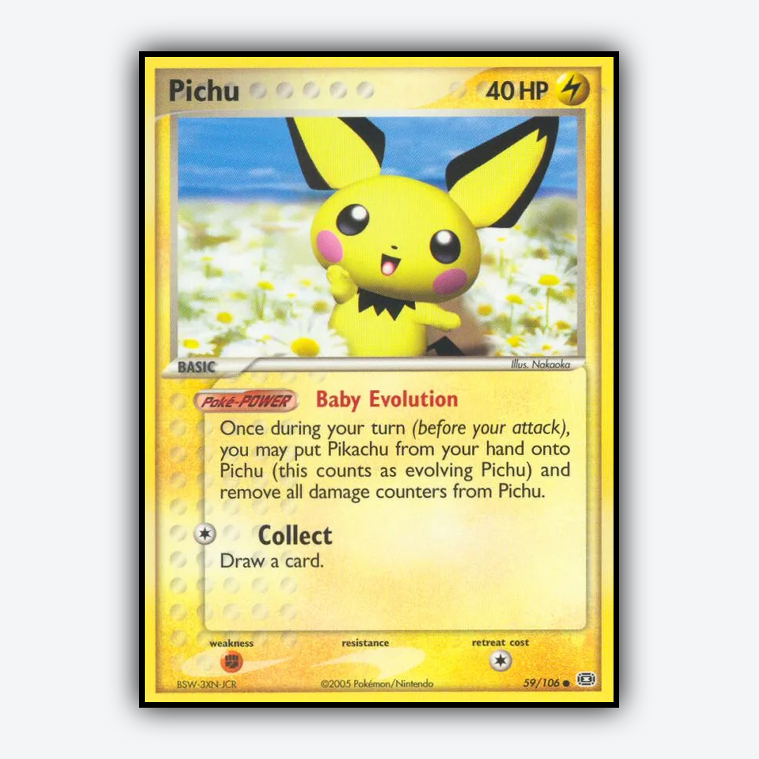 Pichu 059/106 - Emerald Set - Card Rug