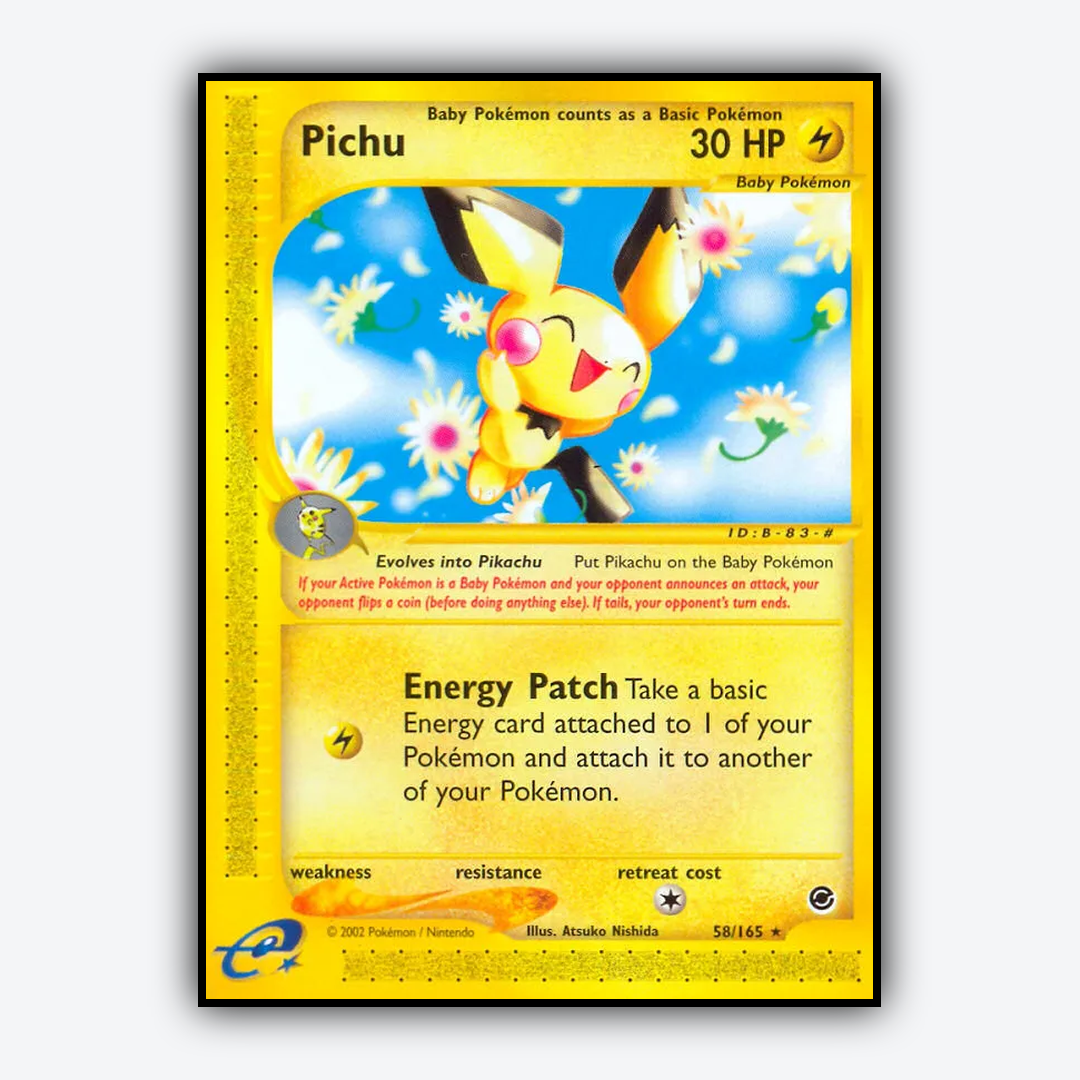 Pichu 058/165 - Expedition Base Set - Card Rug