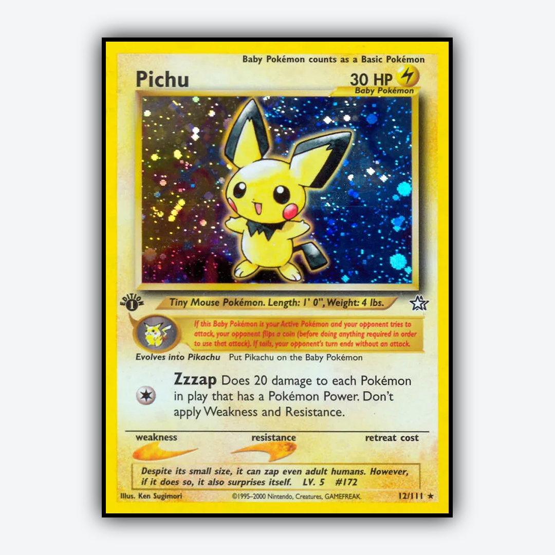 Pichu 012/111 - Neo Genesis Set - Card Rug