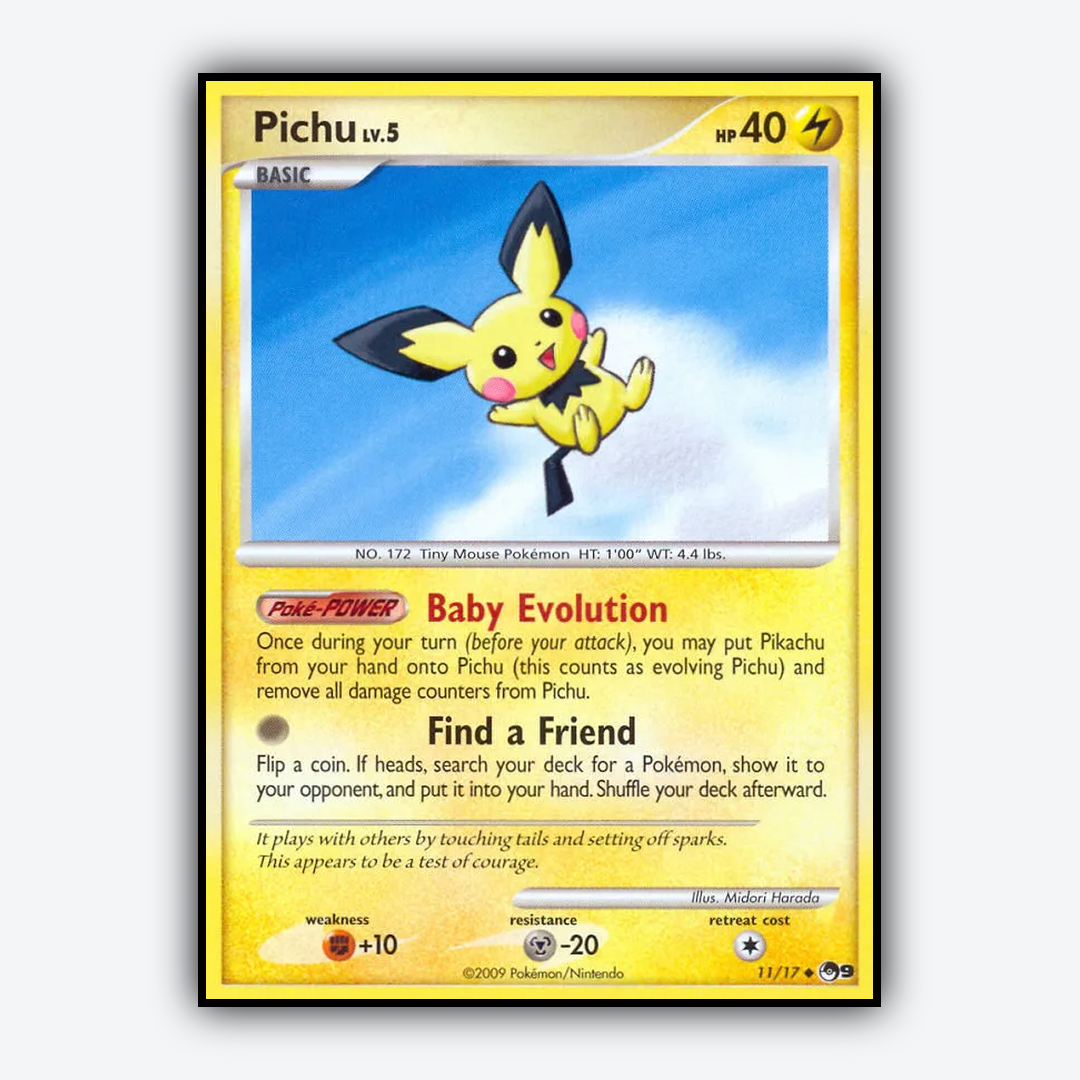 Pichu 011/17 - POP Series 9 Set - Card Rug