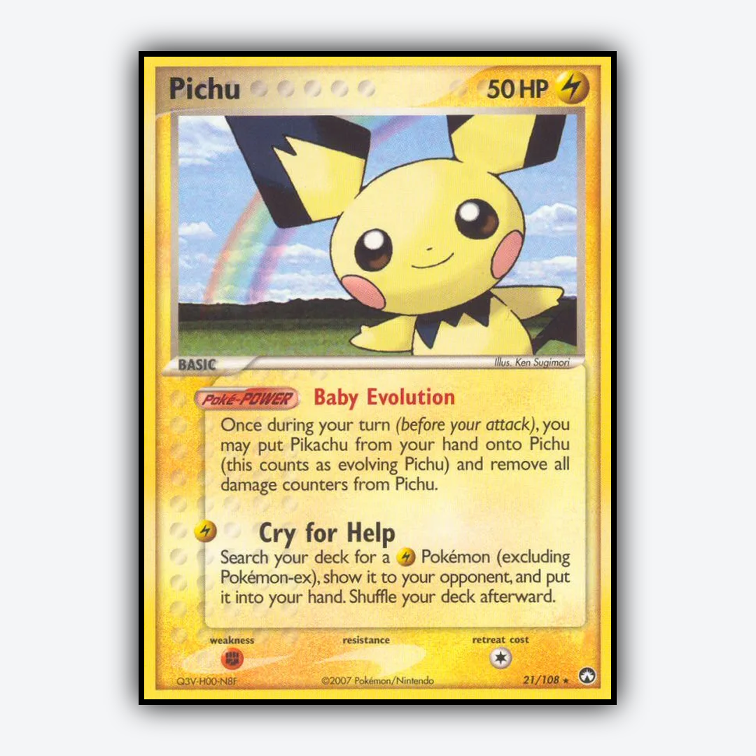 Pichu 021/108 - Power Keepers Set - Card Rug