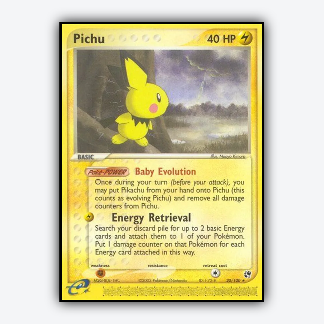 Pichu 020/100 - Sandstorm Set - Card Rug