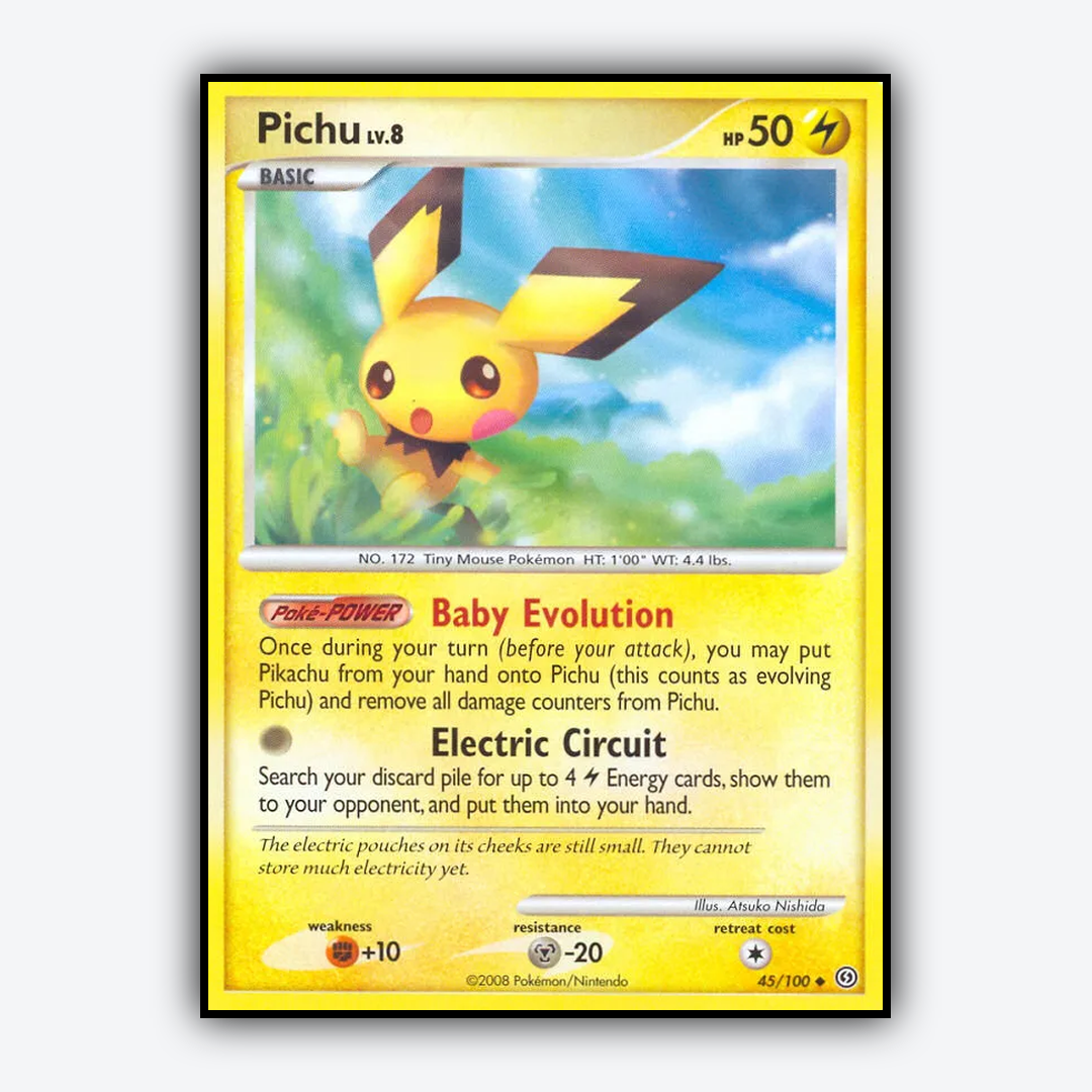 Pichu 045/100 - Stormfront Set - Card Rug