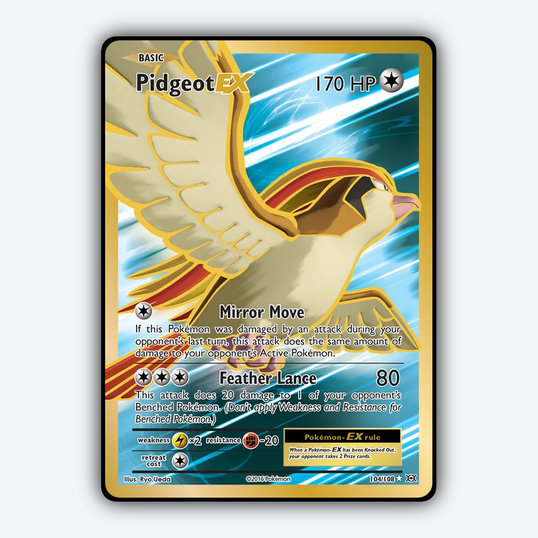 Pidgeot-EX #104 - Evolutions Set - Card Rug