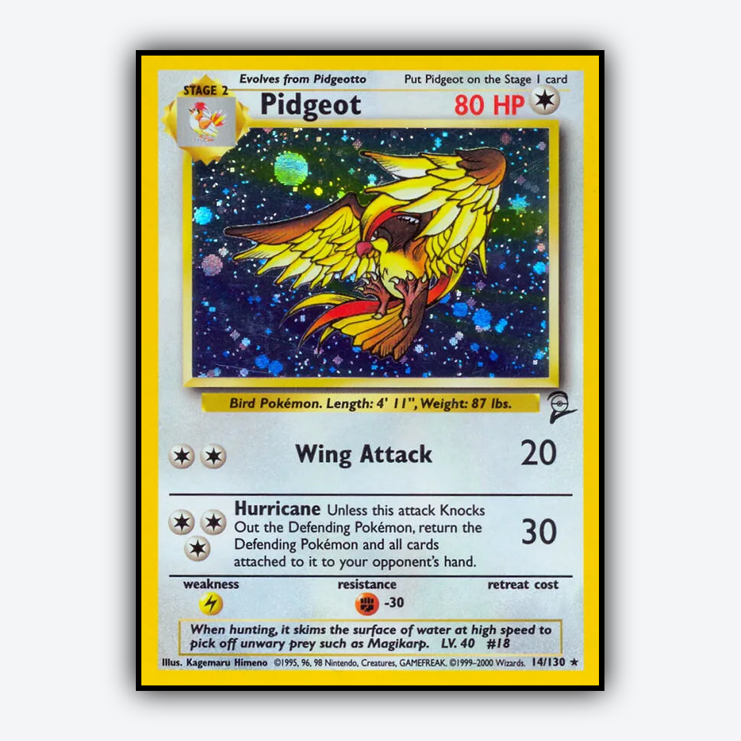 Pidgeot 014/130 - Base Set 2 Set - Card Rug
