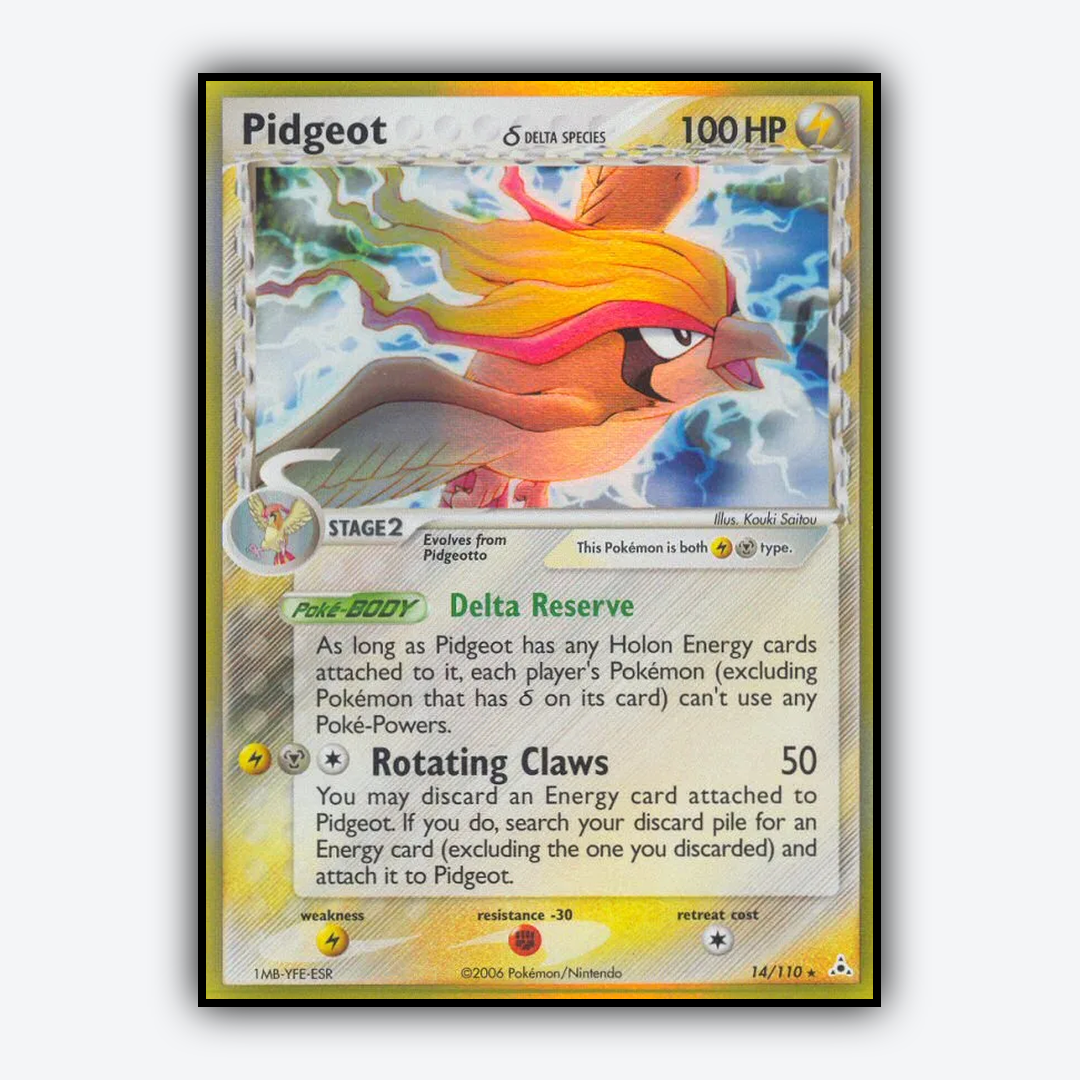 Pidgeot δ 014/110 - Holon Phantoms Set - Card Rug