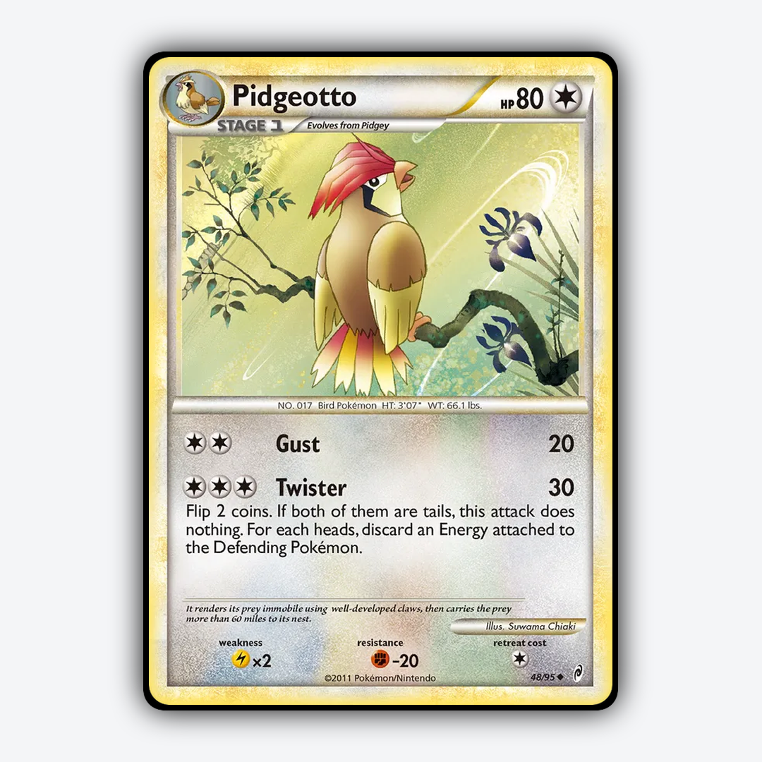 Pidgeotto 048/95 - Call of Legends Set - Card Rug