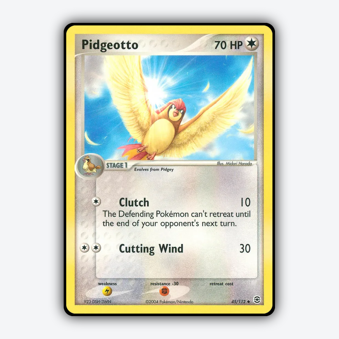 Pidgeotto 045/112 - FireRed & LeafGreen Set - Card Rug