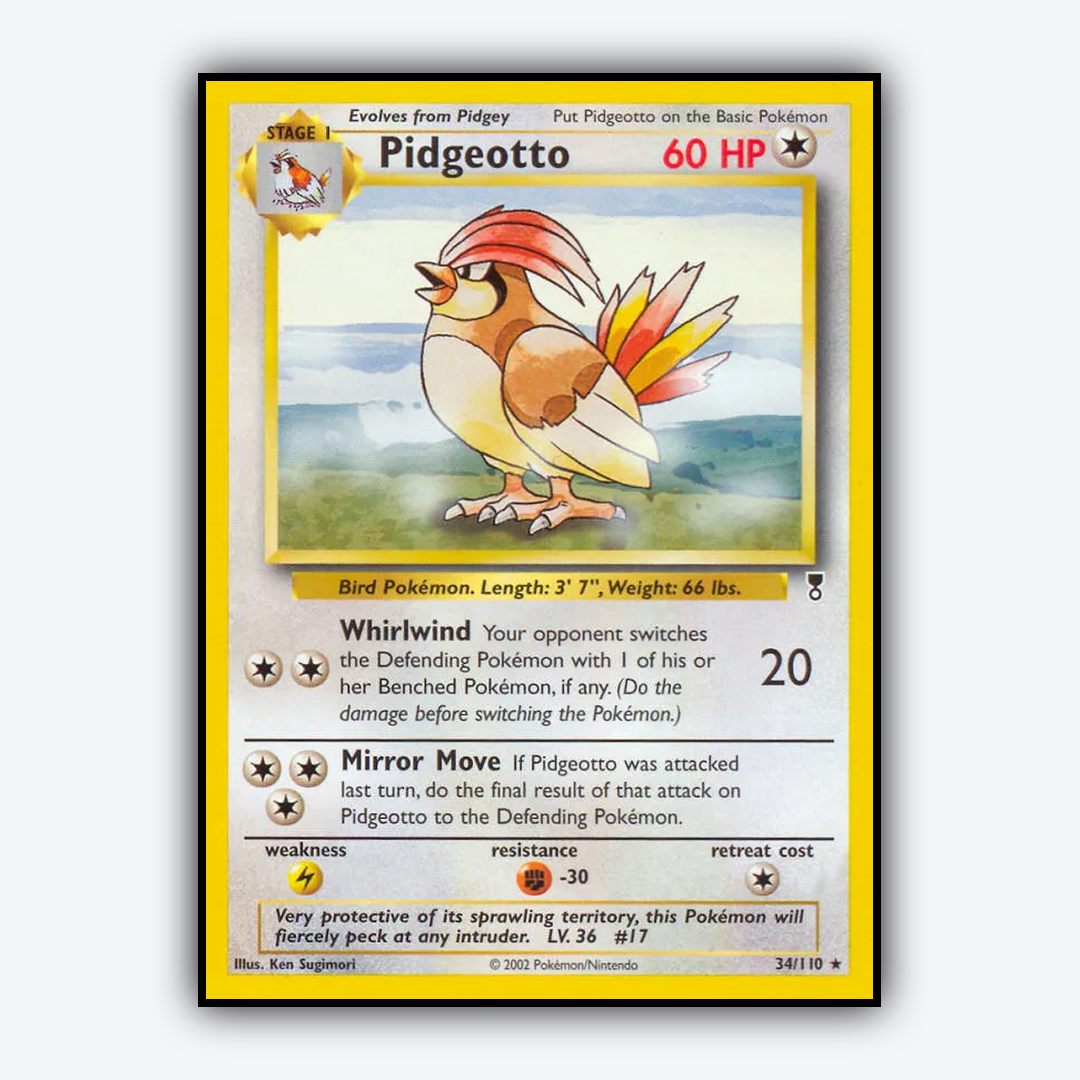 Pidgeotto 034/110 - Legendary Collection Set - Card Rug