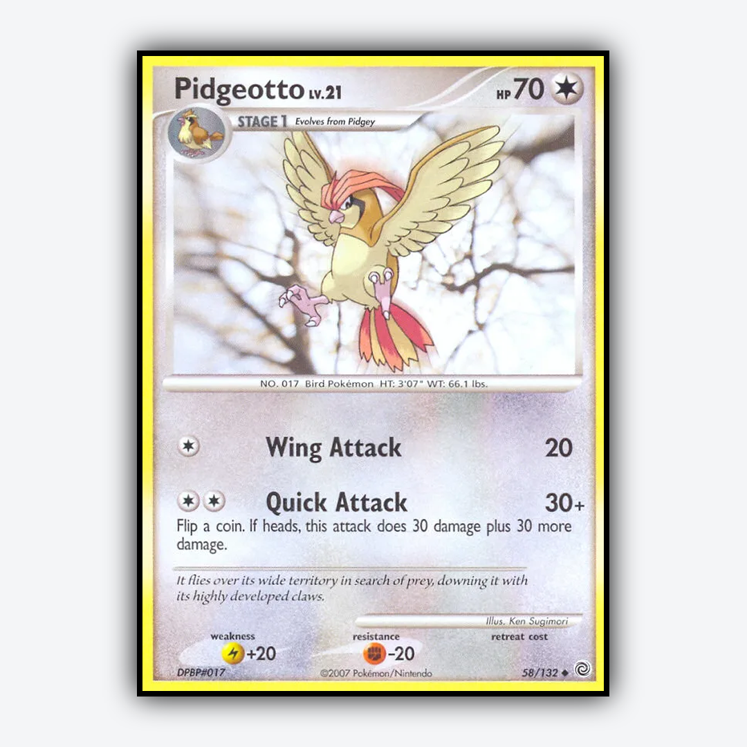 Pidgeotto 058/132 - Secret Wonders Set - Card Rug