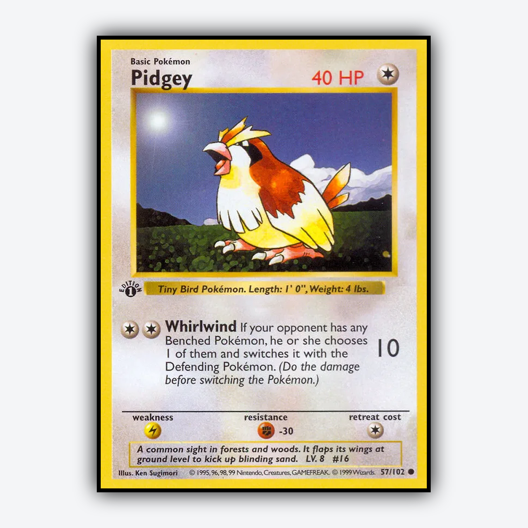 Pidgey #57 - Base Set - Card Rug