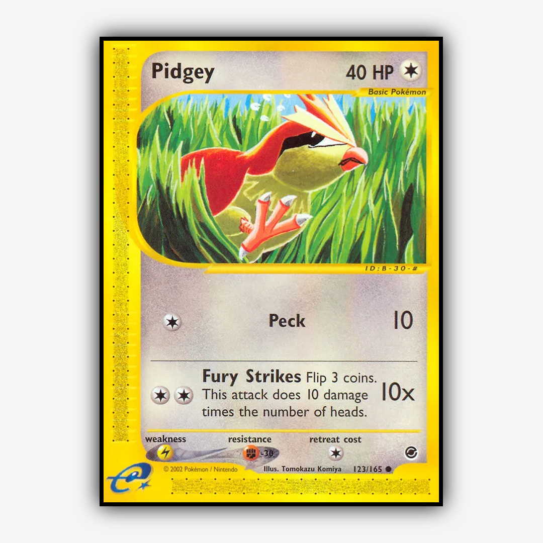 Pidgey 123/165 - Expedition Base Set - Card Rug