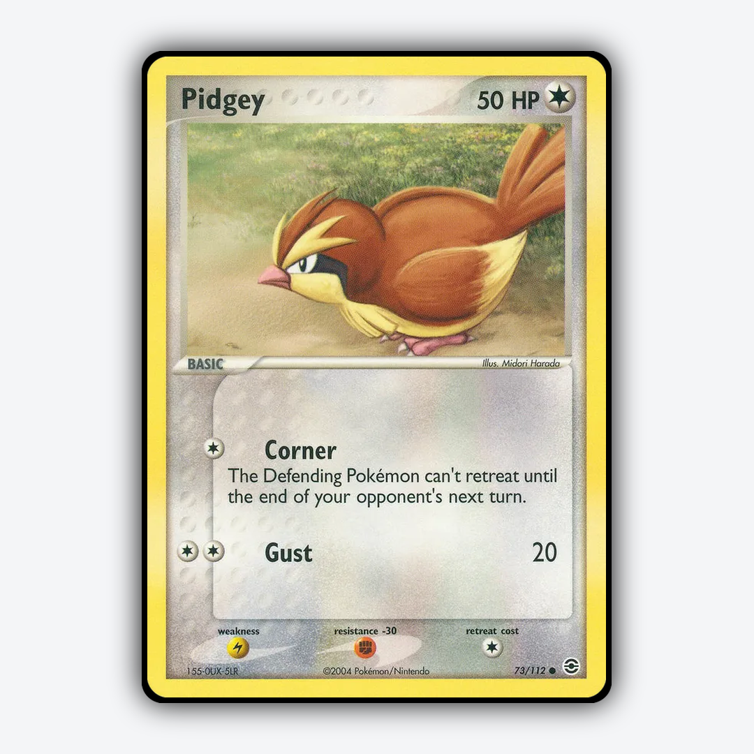 Pidgey 073/112 - FireRed & LeafGreen Set - Card Rug