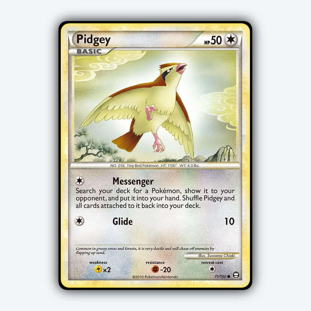Pidgey 071/102 - HS—Triumphant Set - Card Rug