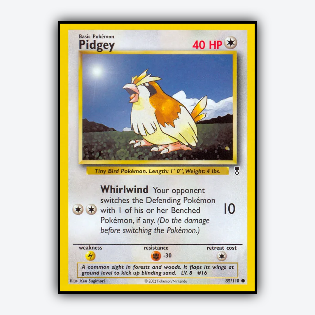 Pidgey 085/110 - Legendary Collection Set - Card Rug