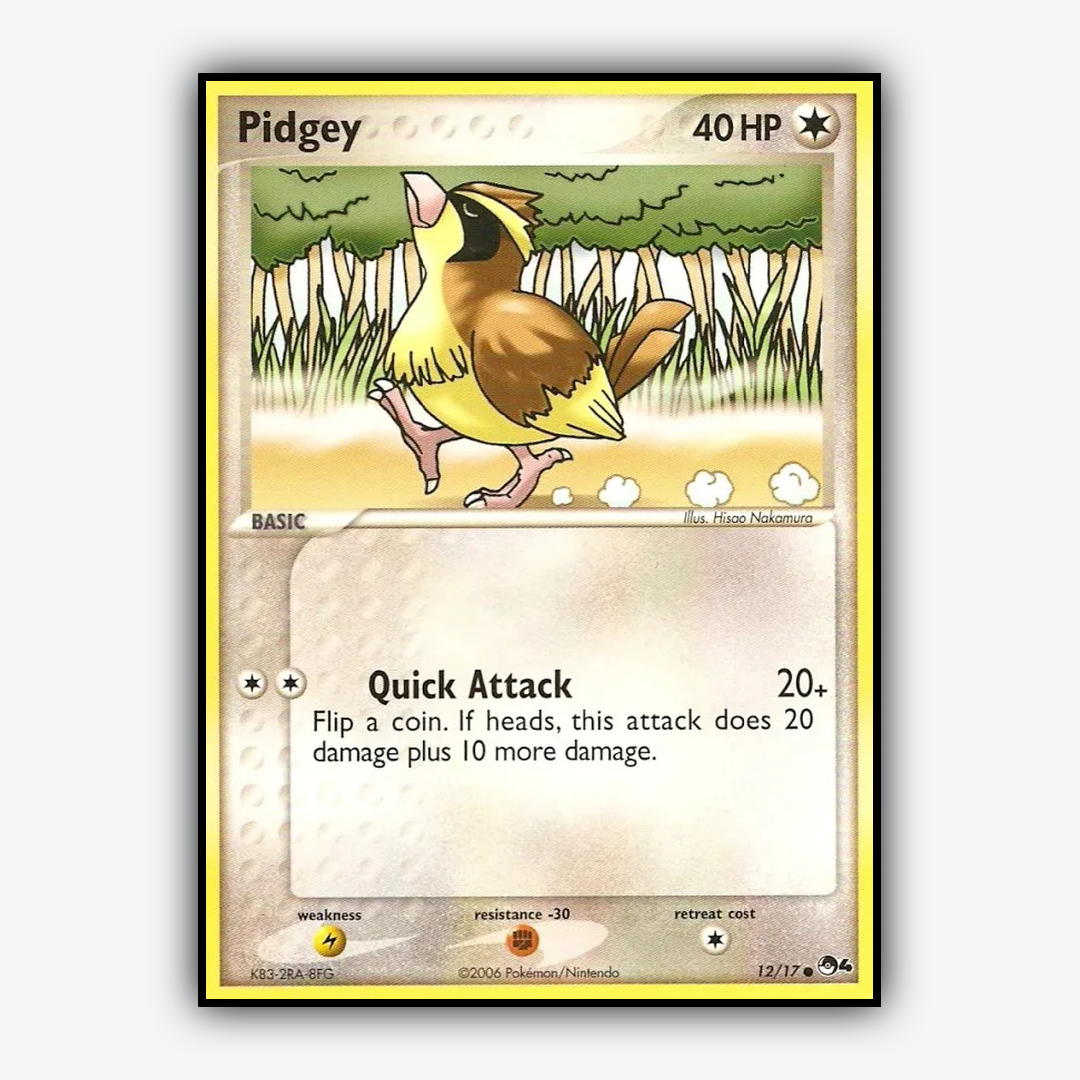 Pidgey 012/17 - POP Series 4 Set - Card Rug